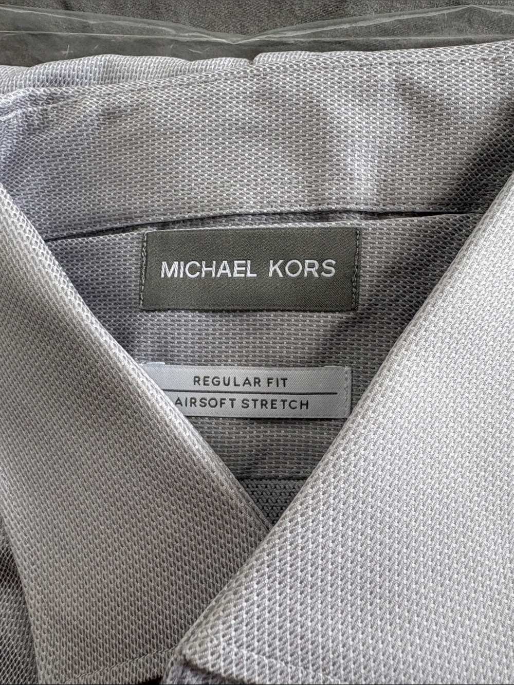 Michael Kors Men’s Light Gray Button-Down Shirt